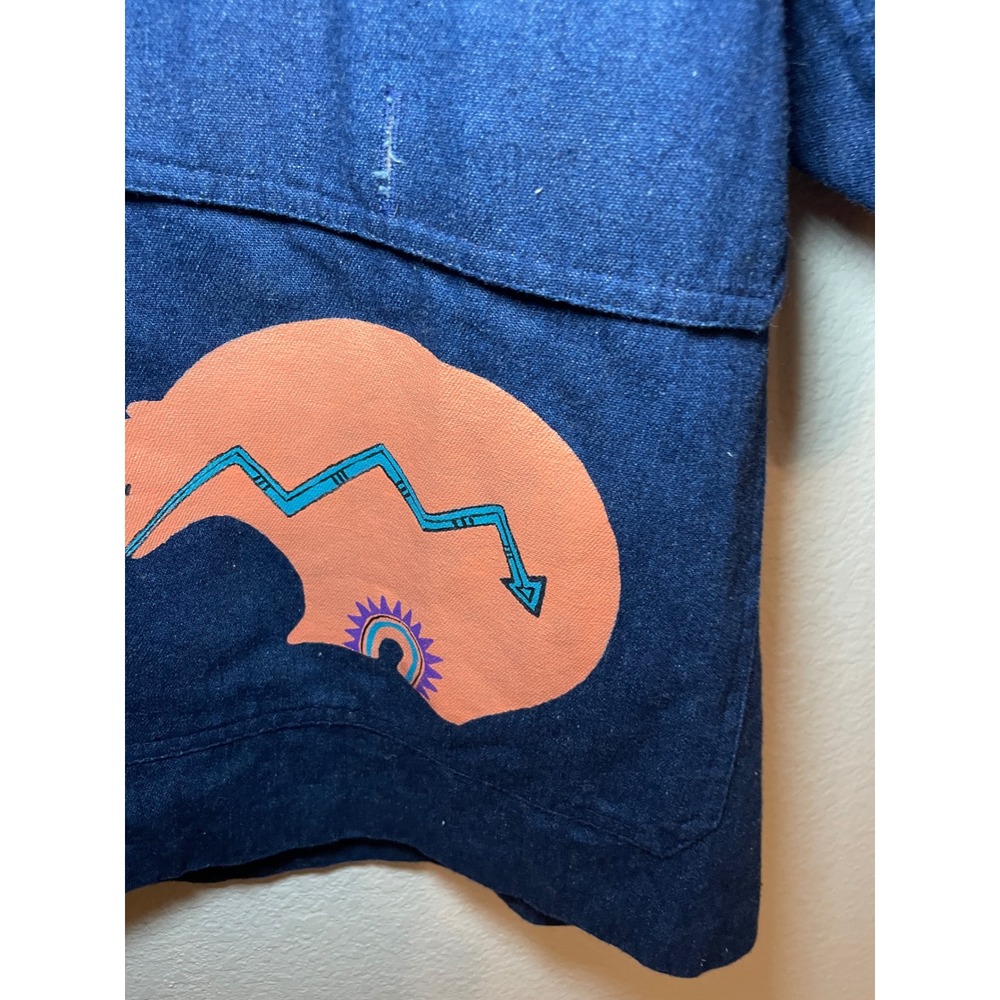Vintage Art to Wear Kokopelli Native Inspired Eclectic Overshirt Statement Piece - Picture 6 of 14